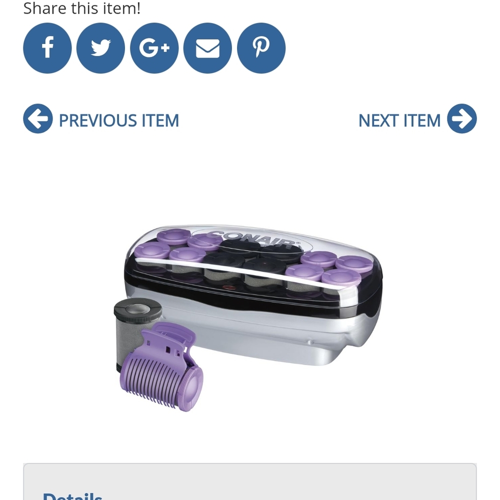 Purple and Silver Hair Rollers